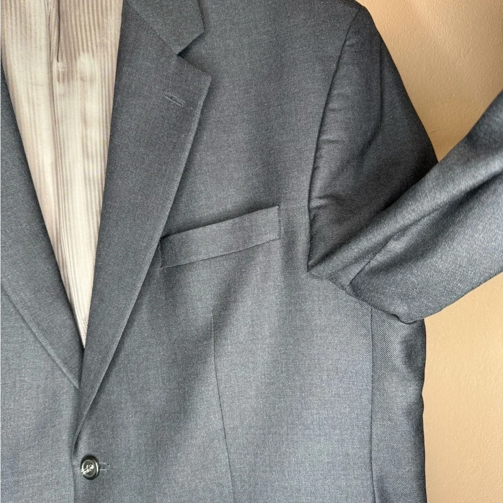 Lauren Ralph Lauren 100% Wool Charcoal Classic Blazer Sport Coat Men's Size 44R